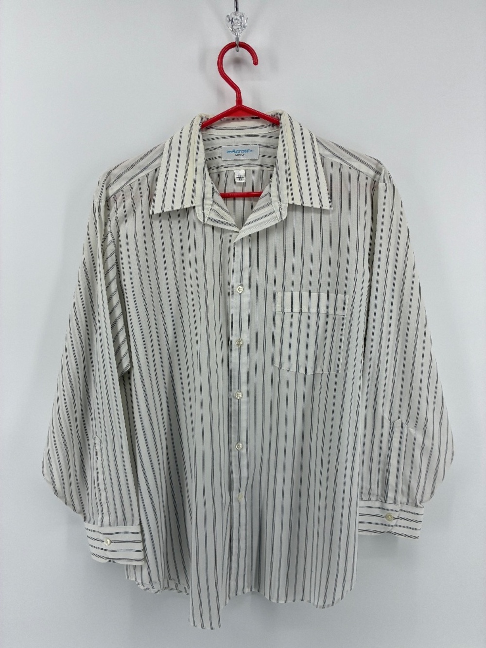 Vintage Made in Canada Arrow Men’s Striped Dress Shirt